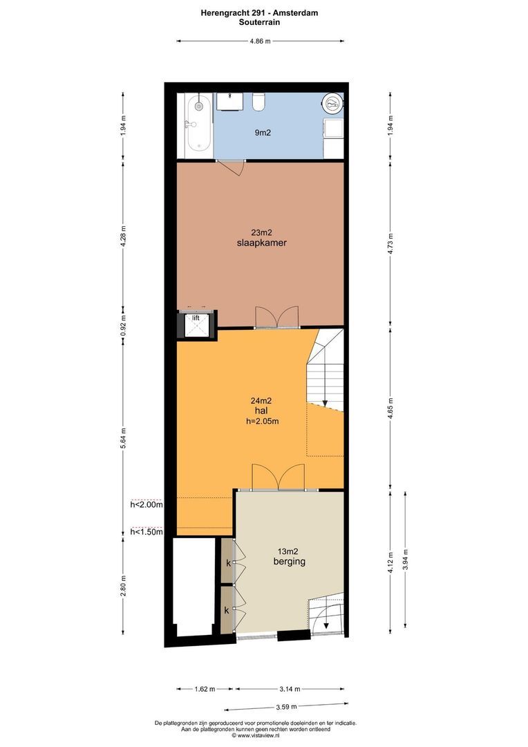Herengracht 291, Amsterdam plattegrond-0