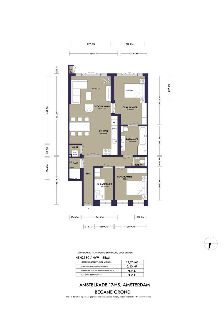 Amstelkade 17 H, Amsterdam plattegrond-0