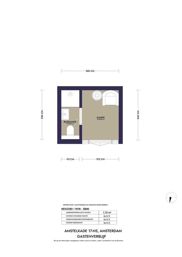 Amstelkade 17 H, Amsterdam plattegrond-1
