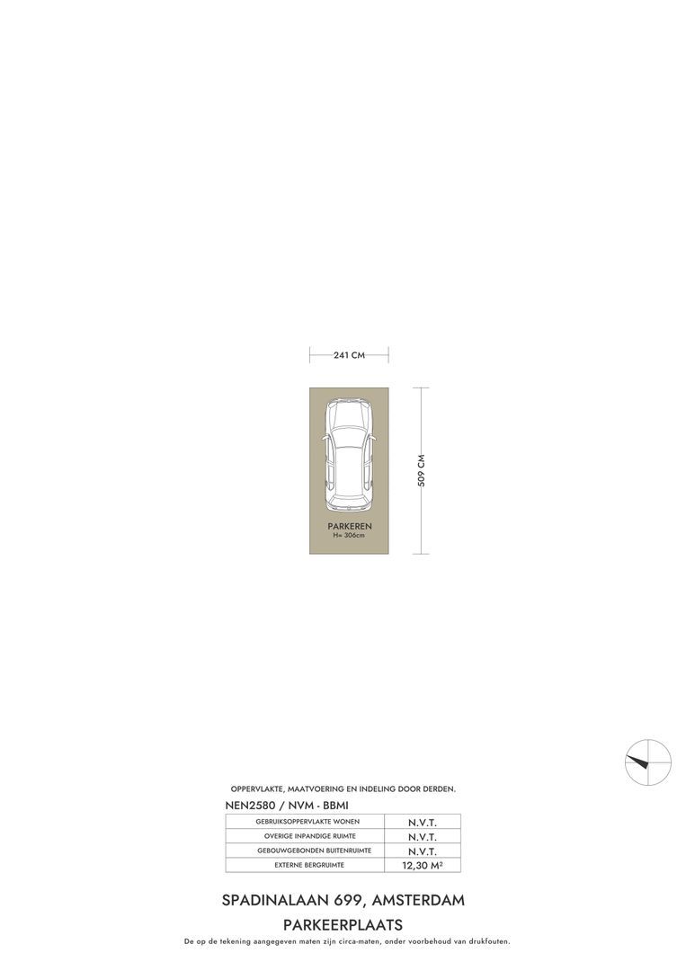 Spadinalaan 699, Amsterdam plattegrond-2