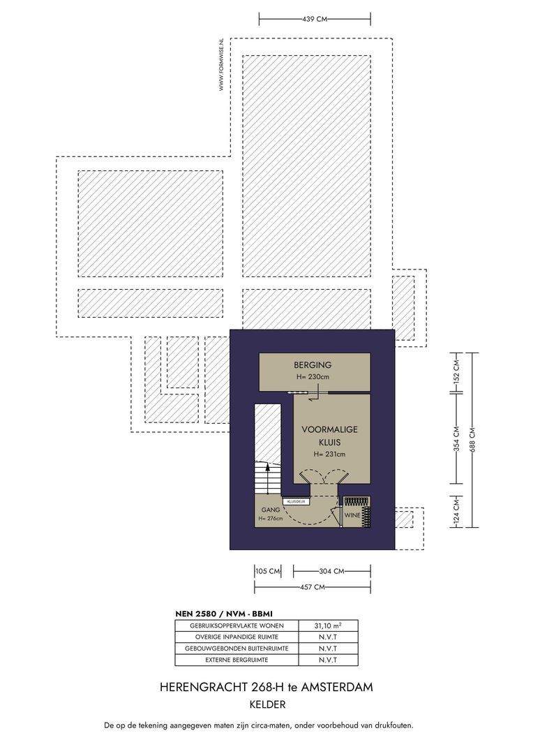 Herengracht 268 H, Amsterdam plattegrond-3
