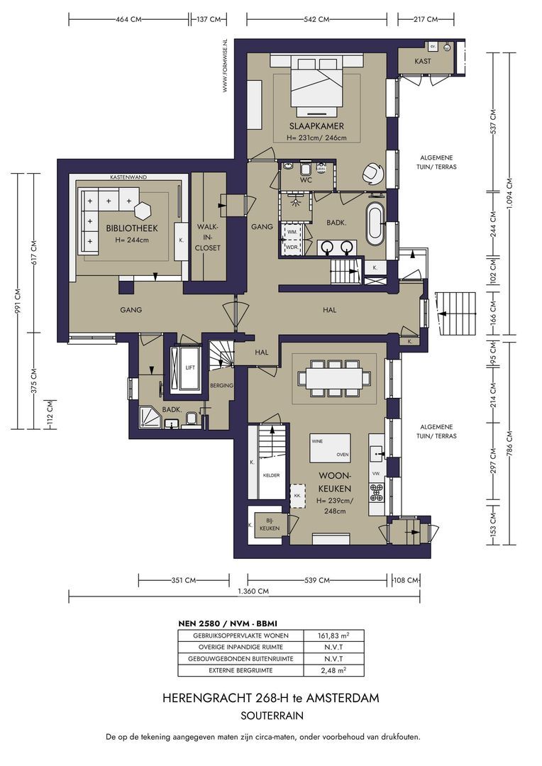 Herengracht 268 H, Amsterdam plattegrond-0