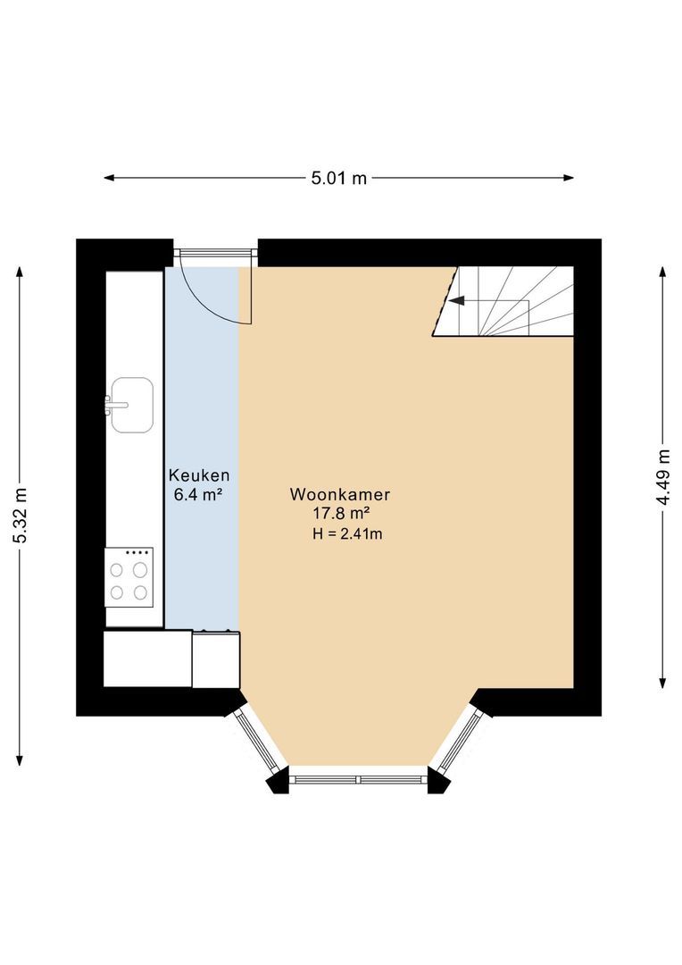 Olympiaplein 113 2, Amsterdam plattegrond-1