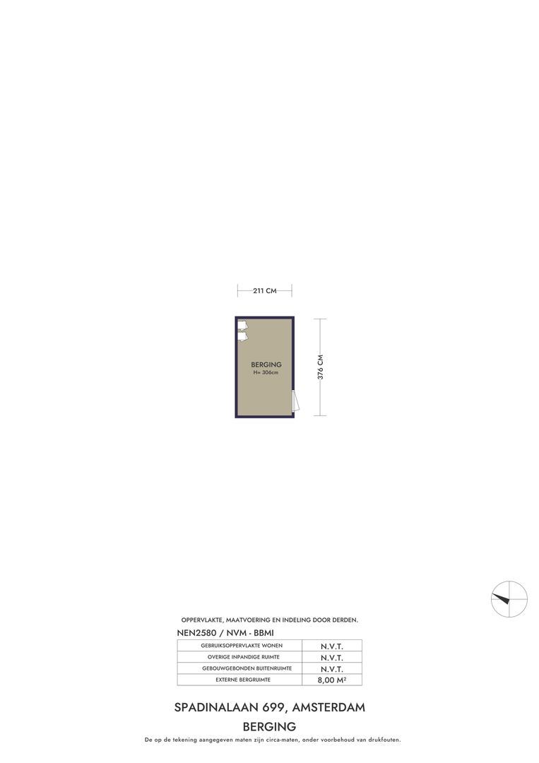 Spadinalaan 699, Amsterdam plattegrond-1