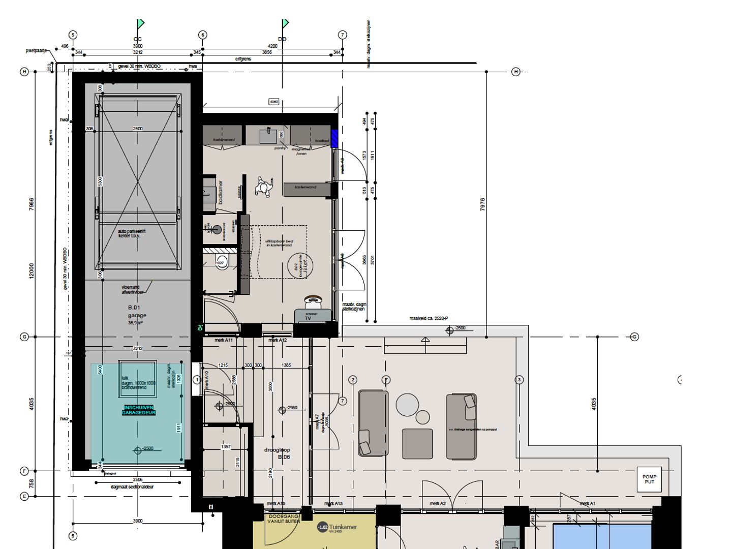 Amsteldijk Noord 104 B, Amstelveen plattegrond-2