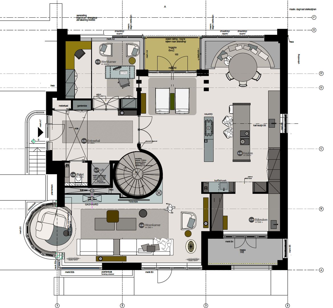 Amsteldijk Noord 104 B, Amstelveen plattegrond-1