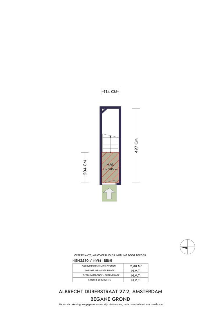 Albrecht Dürerstraat 27 2, Amsterdam plattegrond-1
