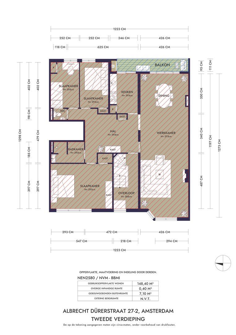Albrecht Dürerstraat 27 2, Amsterdam plattegrond-5