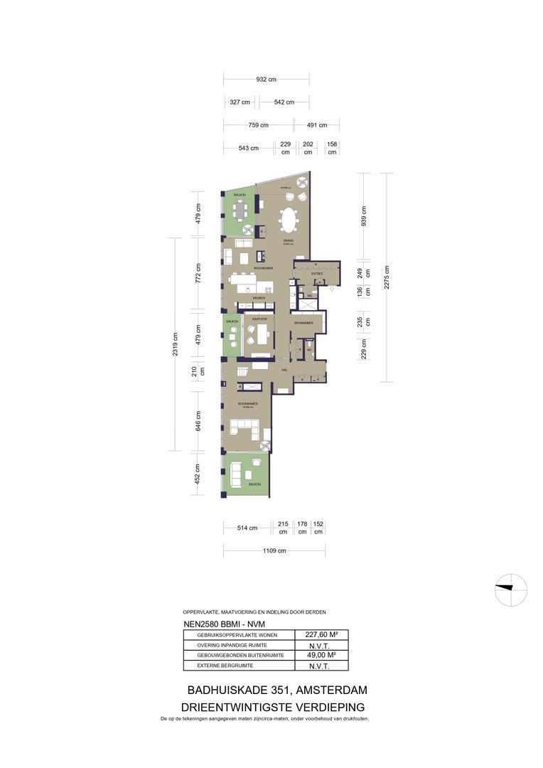 Badhuiskade 351, Amsterdam plattegrond-0