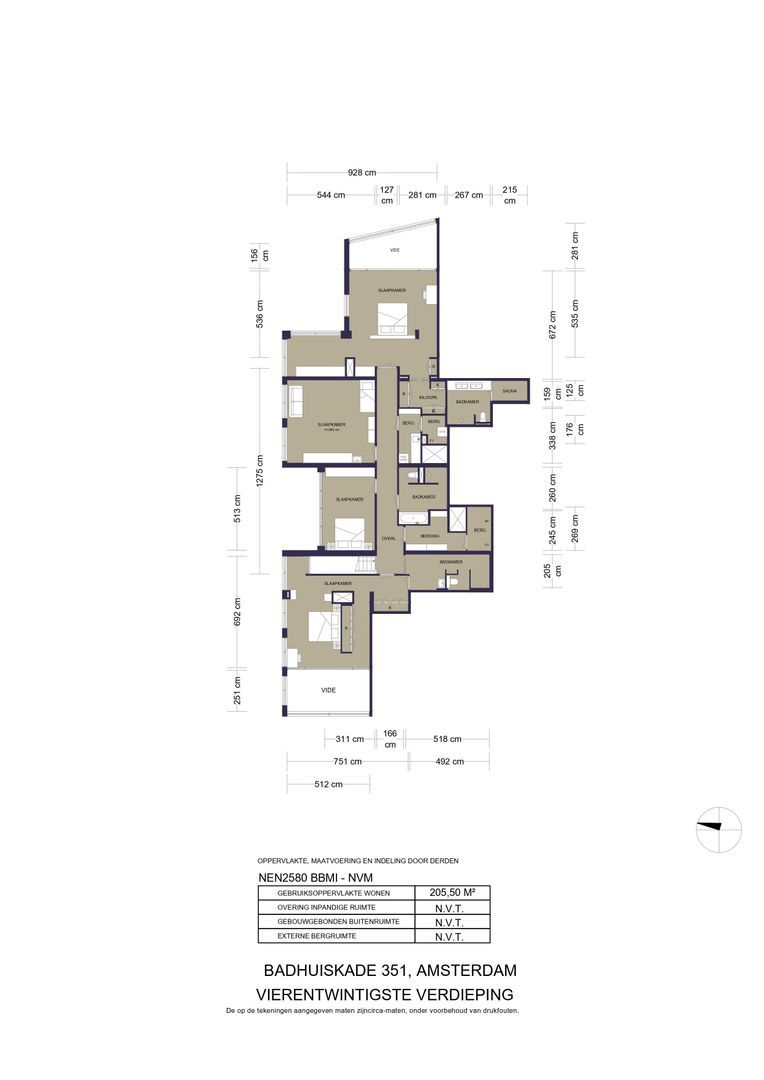 Badhuiskade 351, Amsterdam plattegrond-1