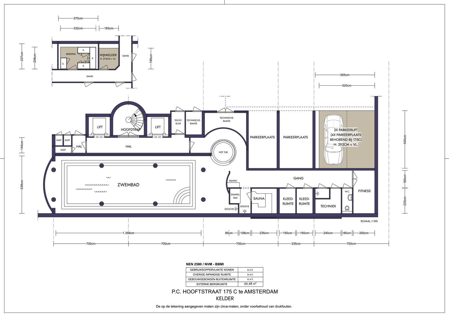 Pieter Cornelisz. Hooftstraat 175 C, Amsterdam plattegrond-0