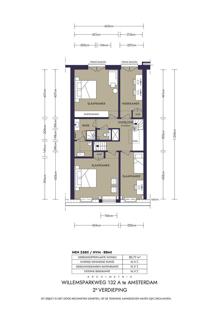 Willemsparkweg 132 A, Amsterdam plattegrond-3