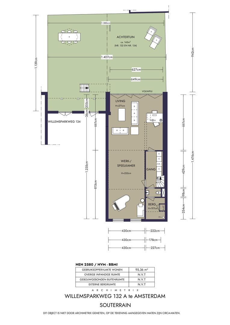 Willemsparkweg 132 A, Amsterdam plattegrond-0