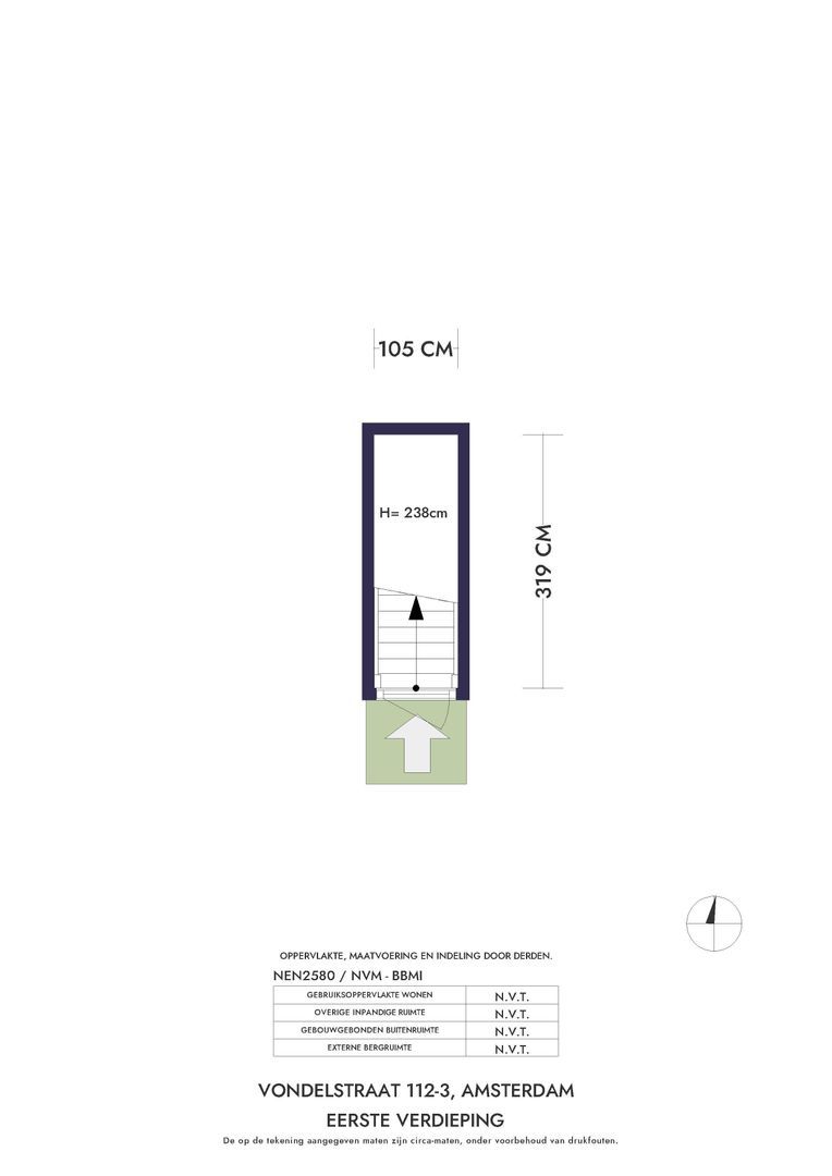 Vondelstraat 112 3, Amsterdam plattegrond-0