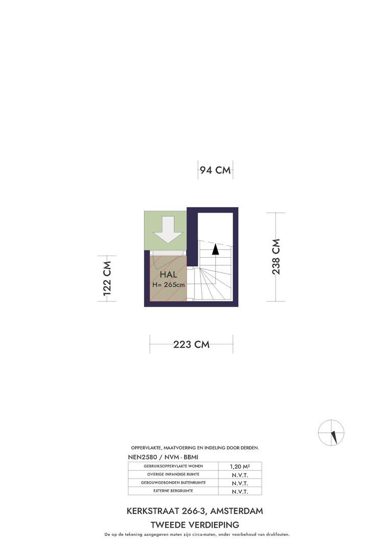 Kerkstraat 266 3, Amsterdam plattegrond-0