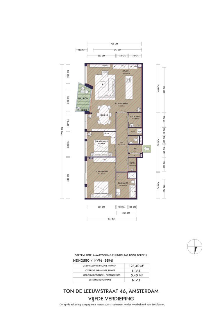 Ton de Leeuwstraat 46, Amsterdam plattegrond-1