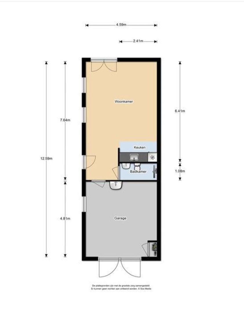 Noorddammerweg 77, Amstelveen plattegrond-2