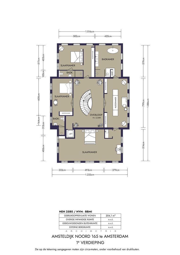 Amsteldijk Noord 165, Amstelveen plattegrond-2