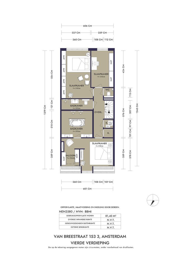 Van Breestraat 153 3, Amsterdam plattegrond-5