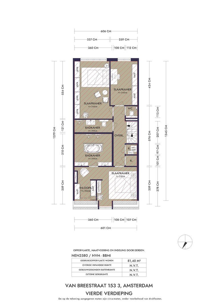 Van Breestraat 153 3, Amsterdam plattegrond-4