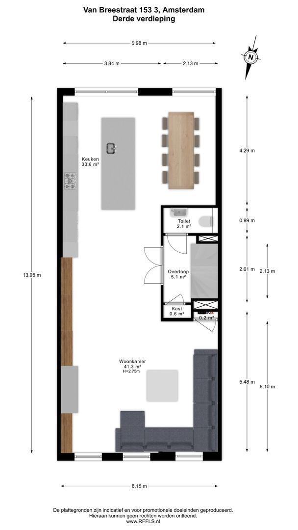Van Breestraat 153 3, Amsterdam plattegrond-9