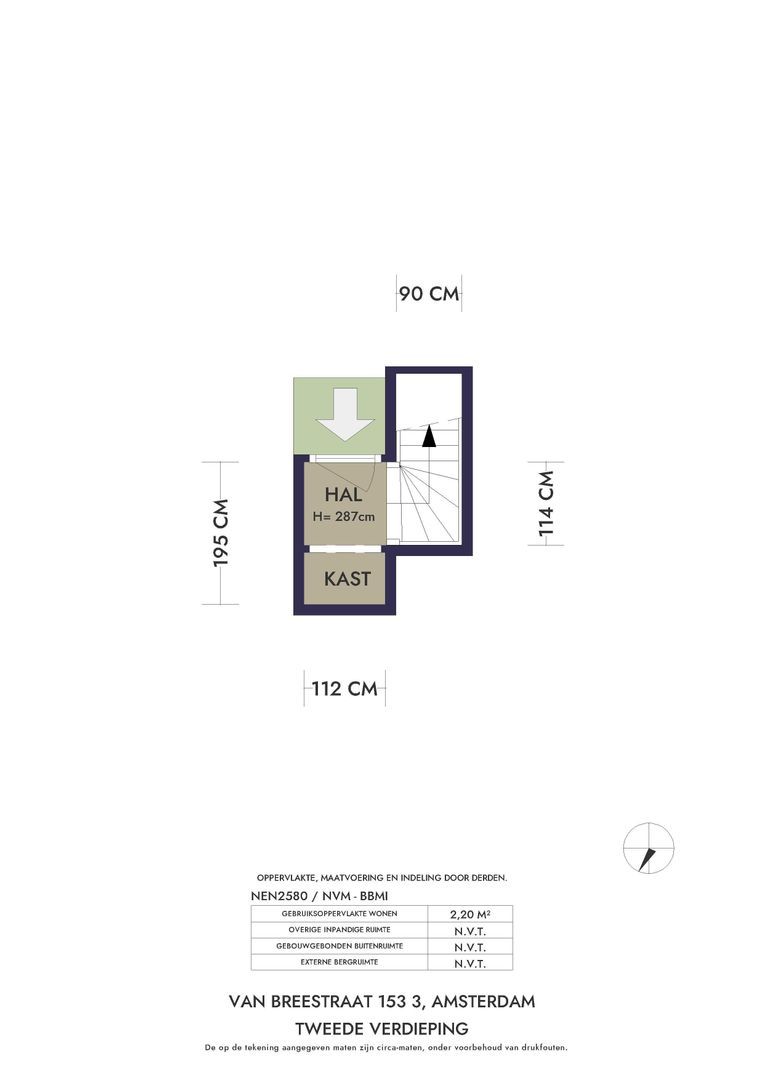 Van Breestraat 153 3, Amsterdam plattegrond-1