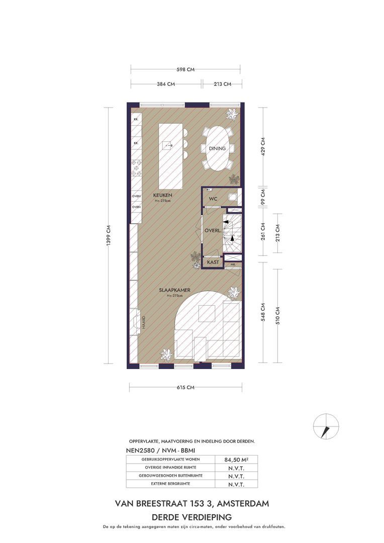 Van Breestraat 153 3, Amsterdam plattegrond-2