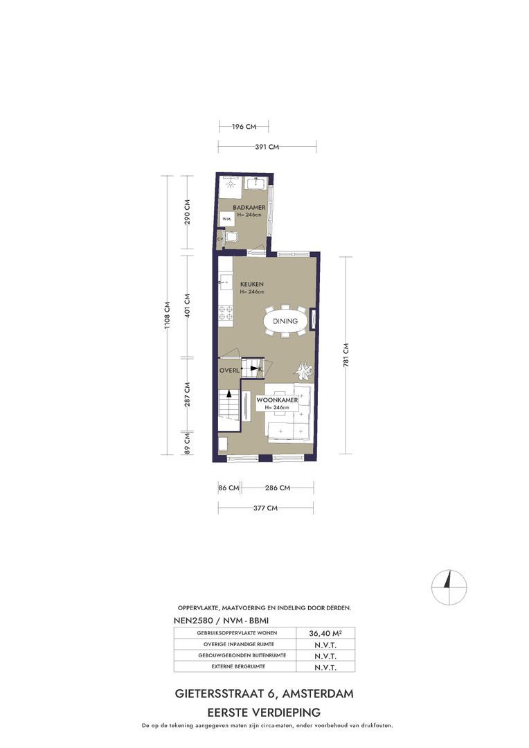 Gietersstraat 6, Amsterdam plattegrond-2