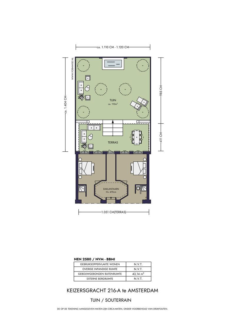 Keizersgracht 216 A, Amsterdam plattegrond-1