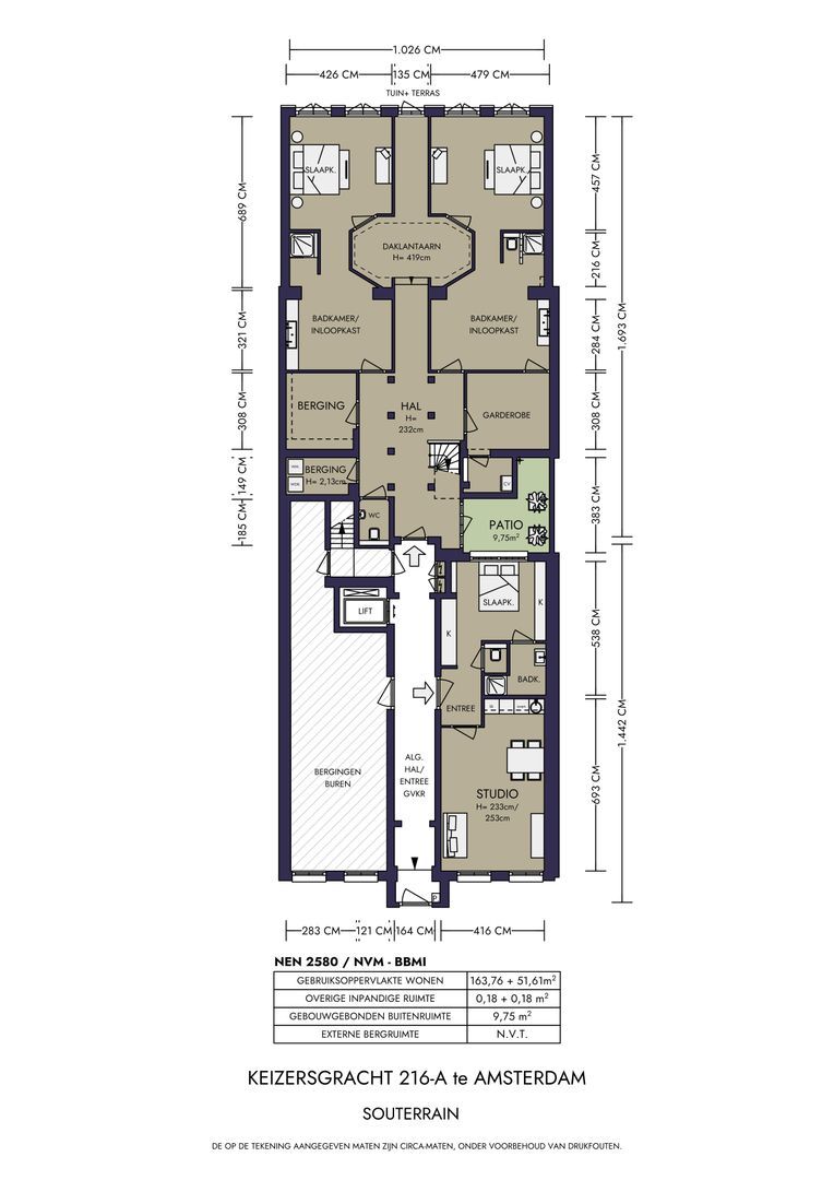 Keizersgracht 216 A, Amsterdam plattegrond-0