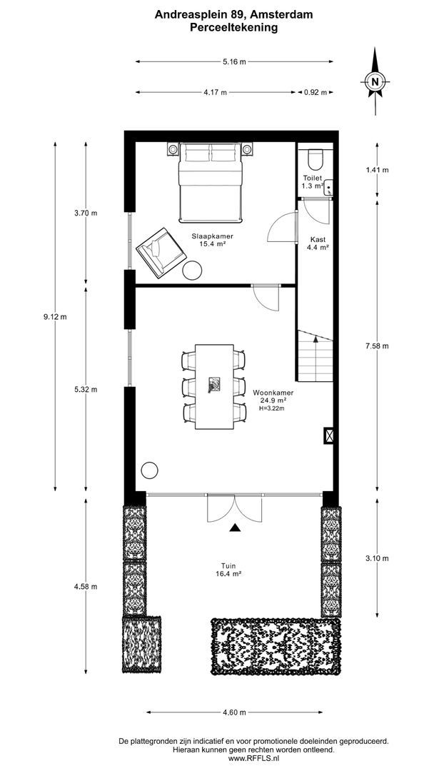 Andreasplein 89, Amsterdam plattegrond-1