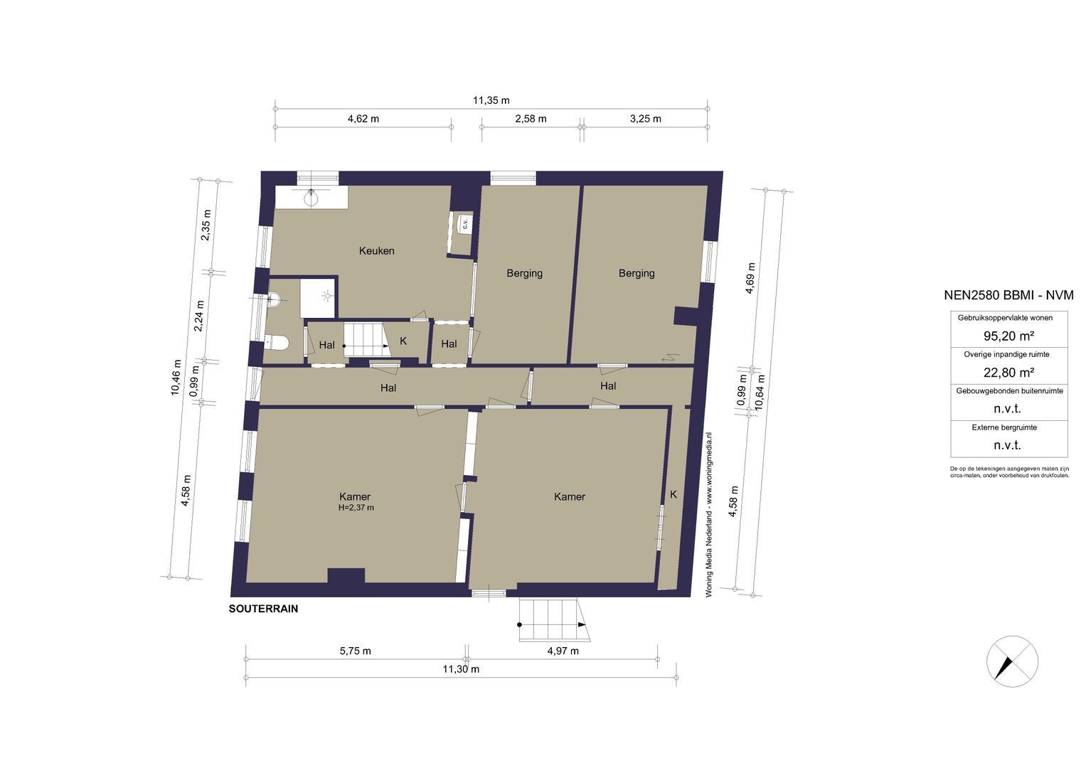 Zuiddijk 119, Zaandam plattegrond-2