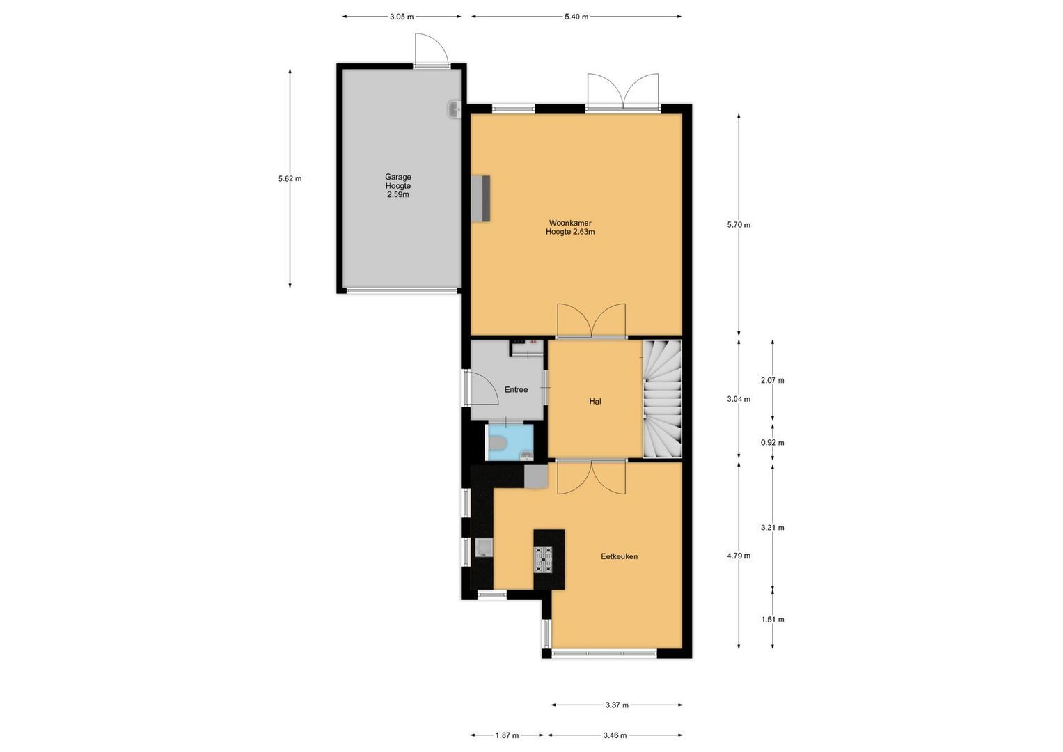 Cornelis De Ruijterhof 8, Baarn plattegrond-0