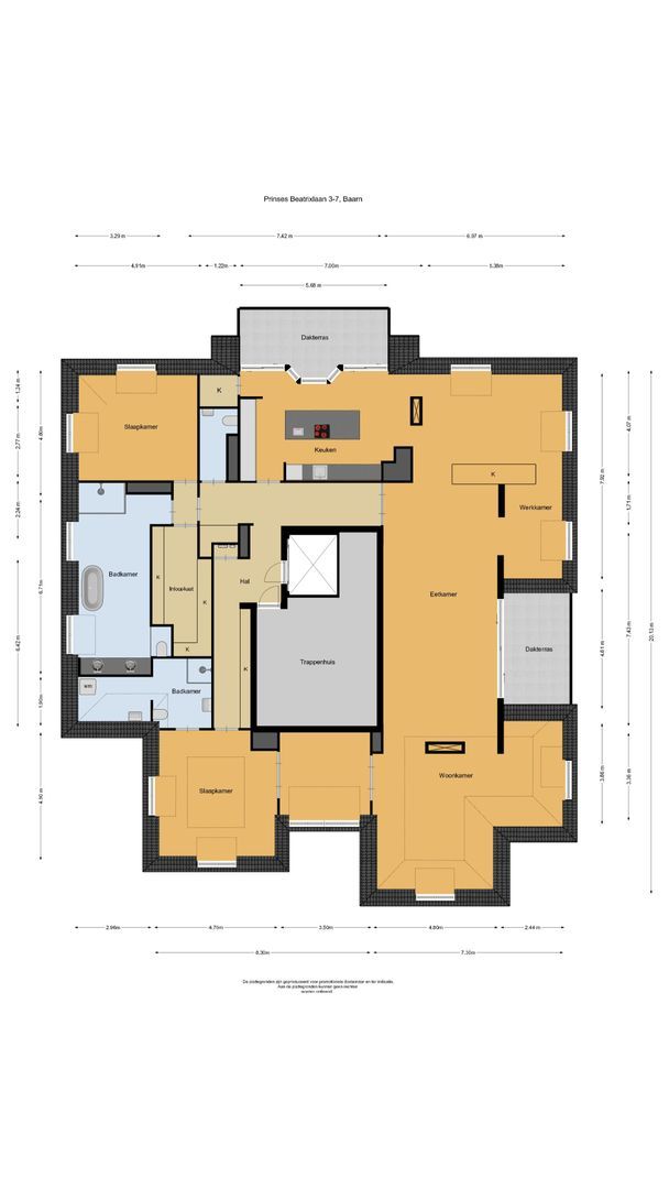 Prinses Beatrixlaan 3 0007, Baarn plattegrond-0