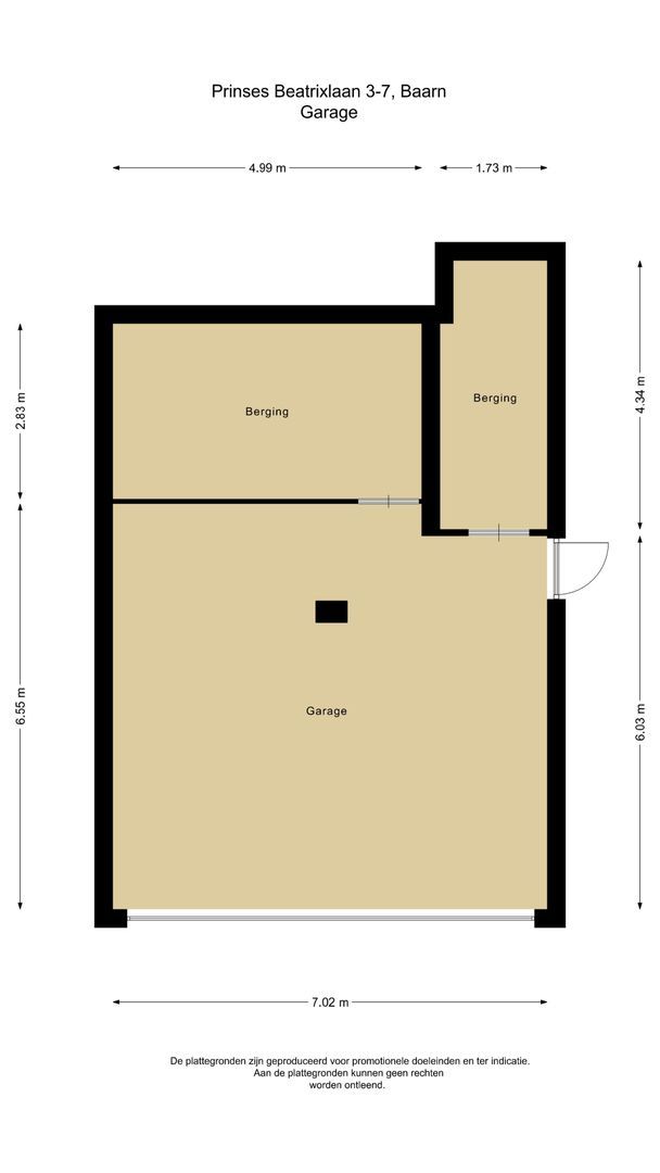 Prinses Beatrixlaan 3 0007, Baarn plattegrond-1