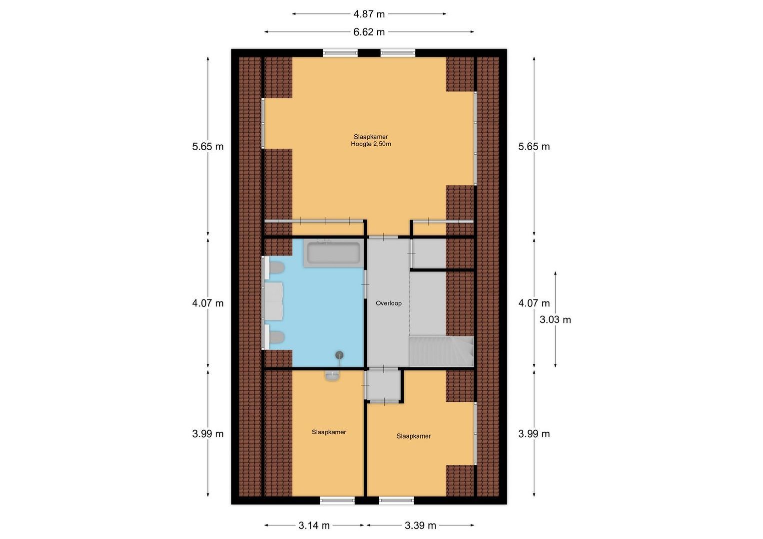 Prinsenweg 8, Nijkerk plattegrond-1