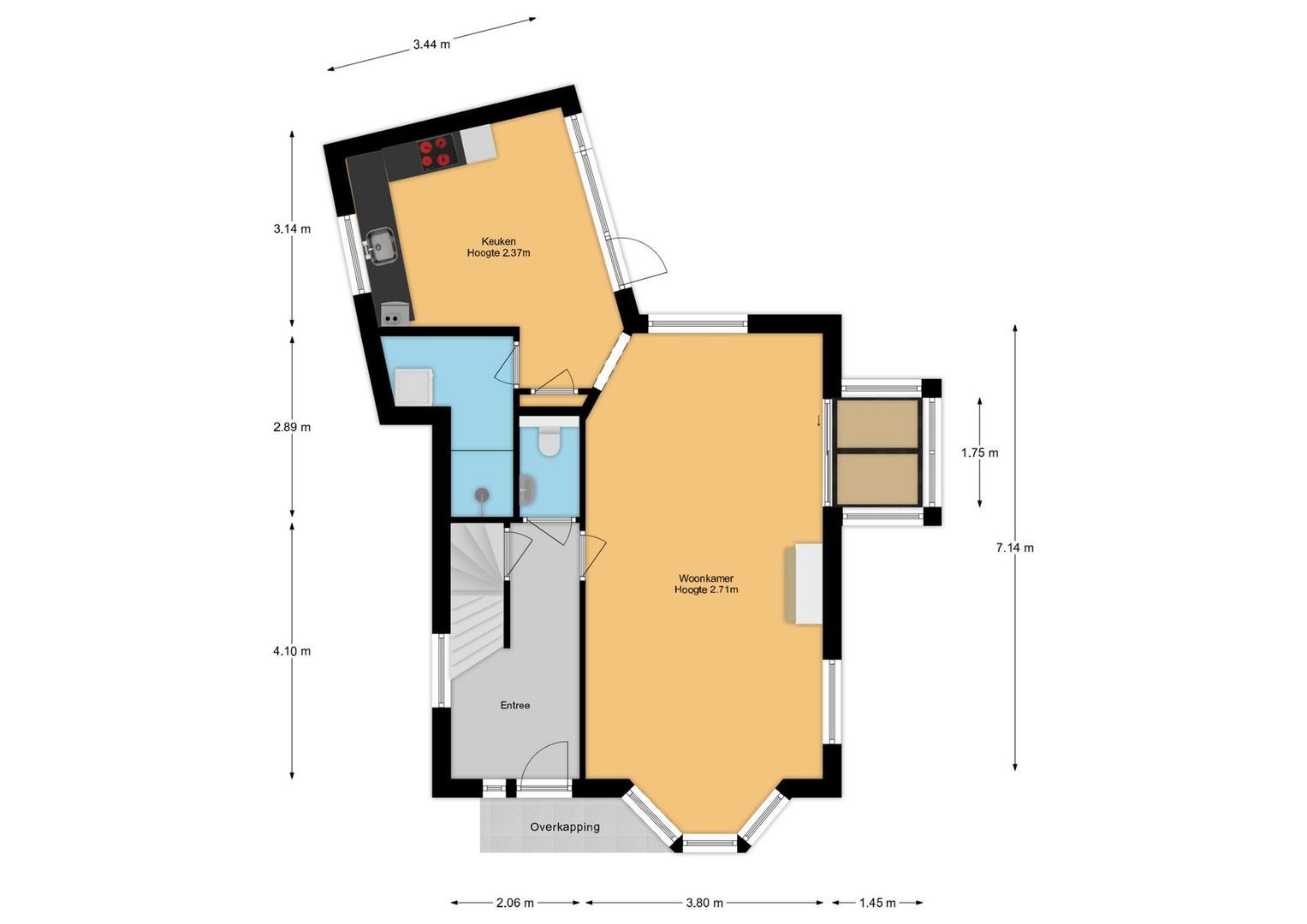 van Heemstralaan 10, Baarn plattegrond-0
