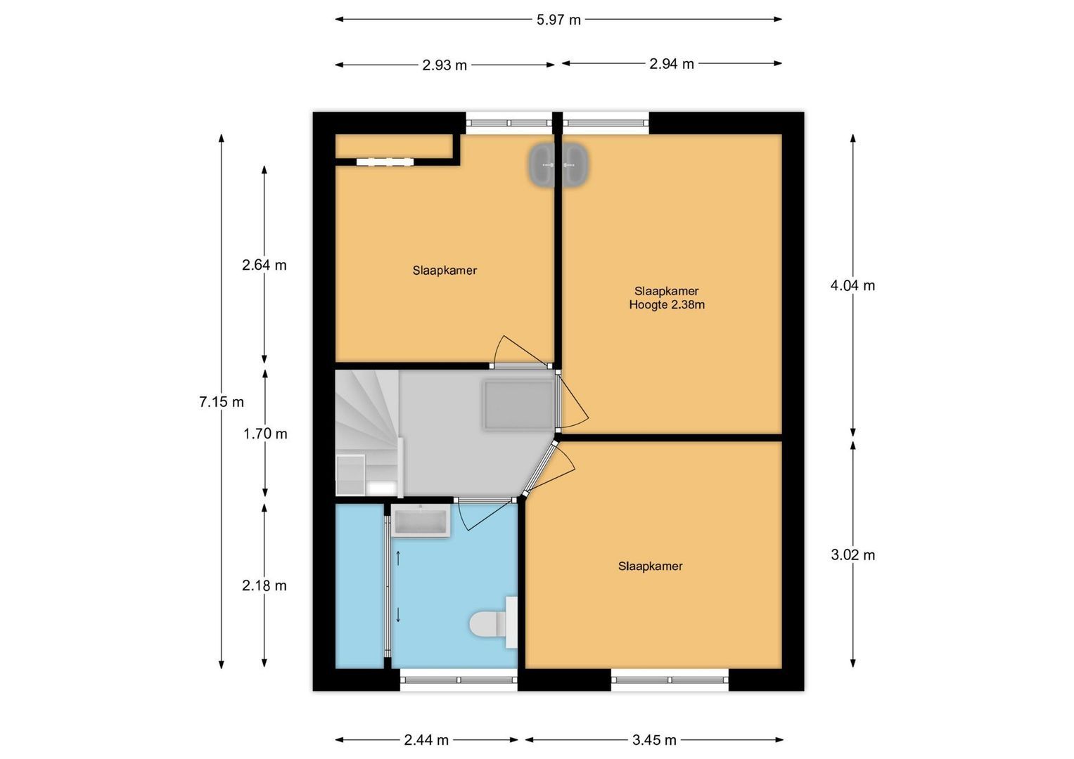 van Heemstralaan 10, Baarn plattegrond-1