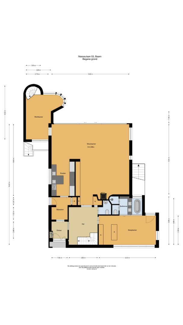 Nassaulaan 53, Baarn plattegrond-0