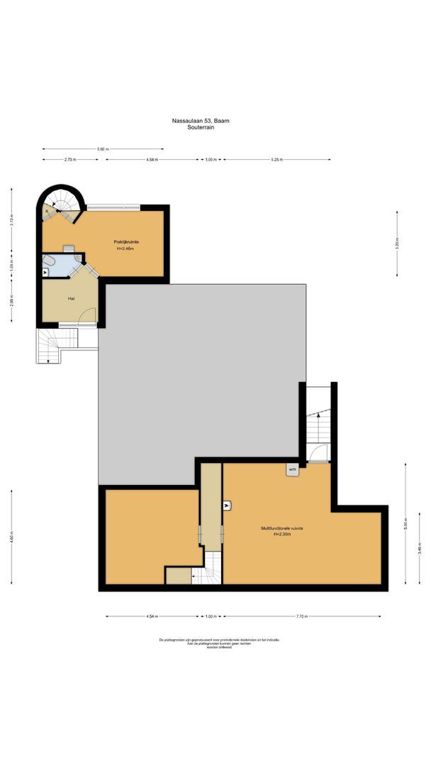 Nassaulaan 53, Baarn plattegrond-2