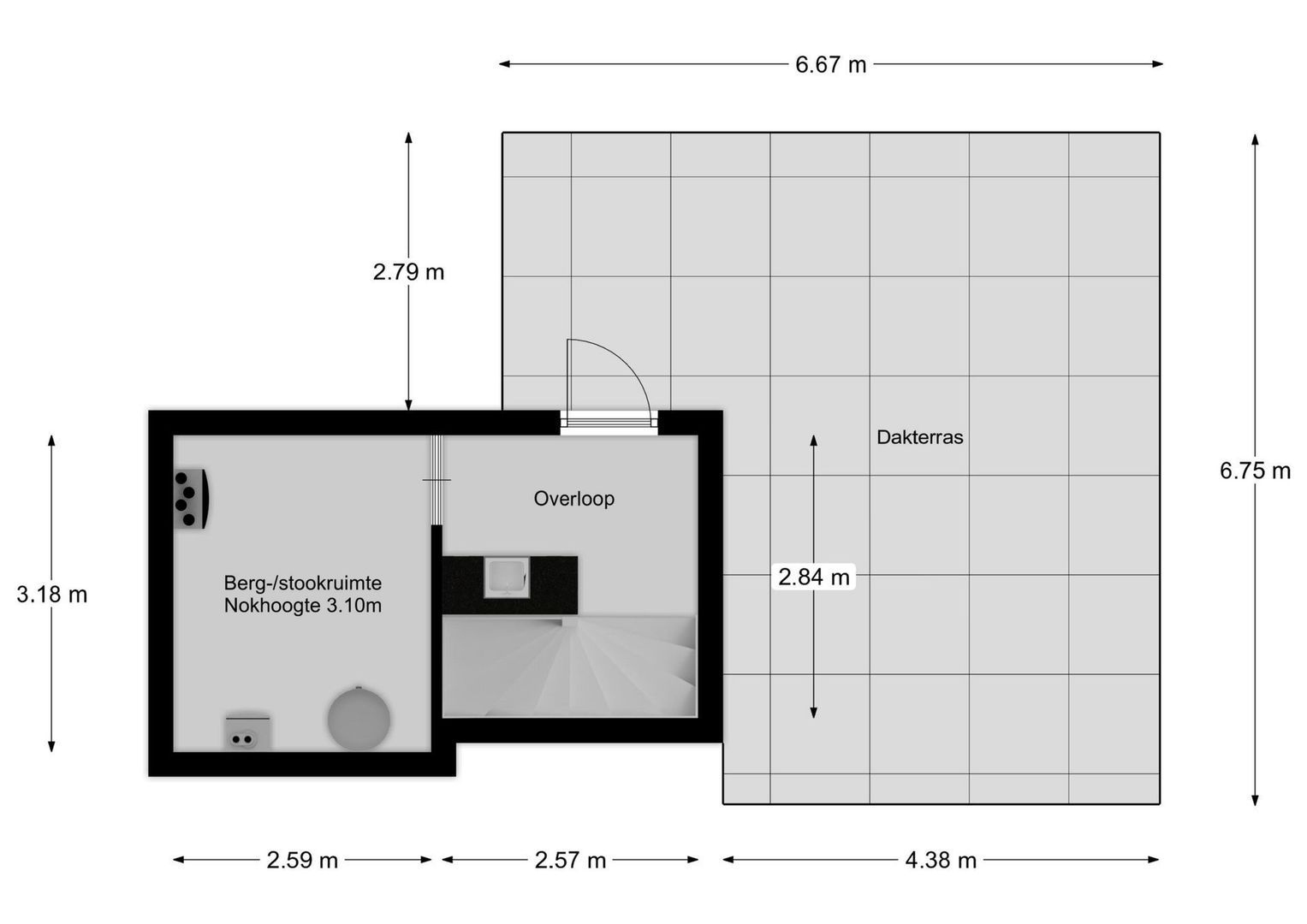 Julianalaan 9 0007, Baarn plattegrond-1