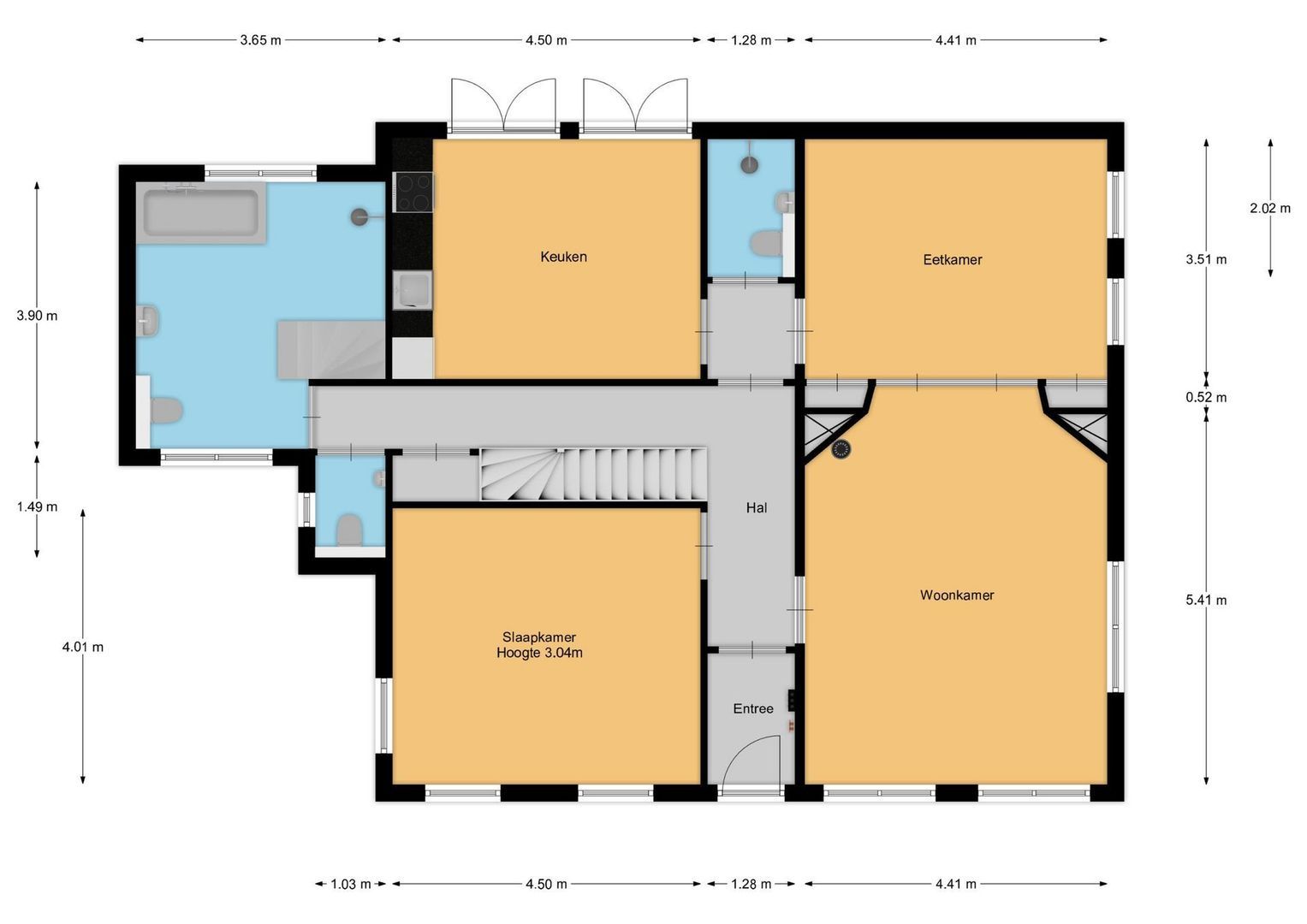 Schoolstraat 24, Baarn plattegrond-0