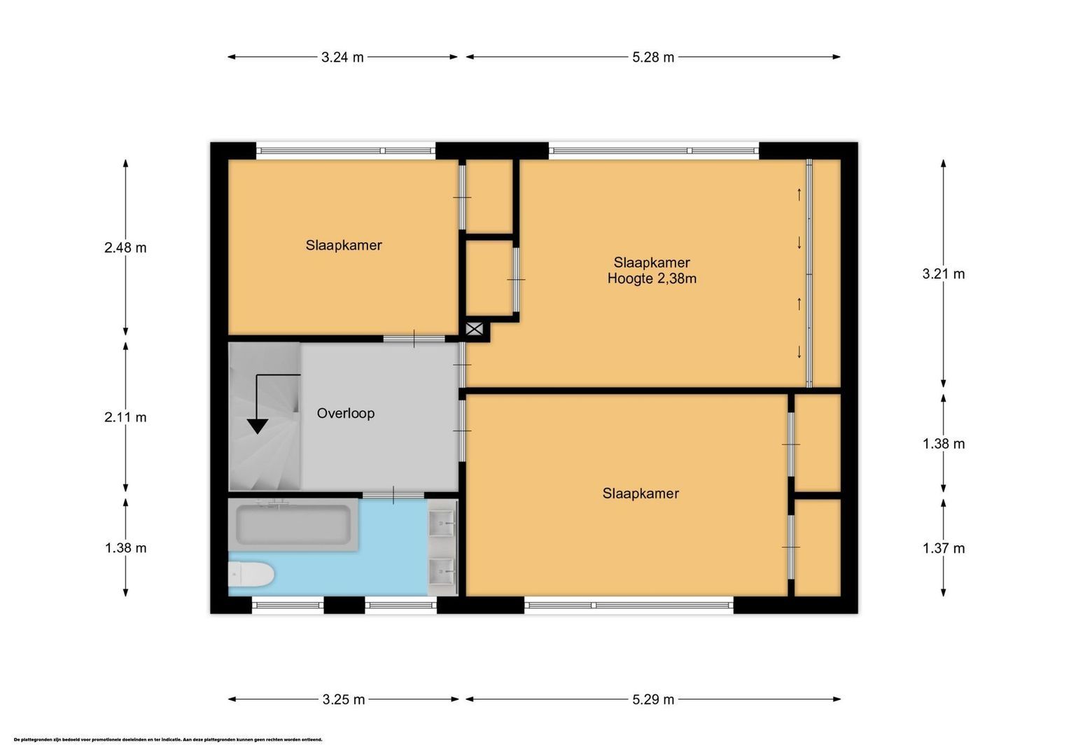 Stationsweg 55, Baarn plattegrond-1