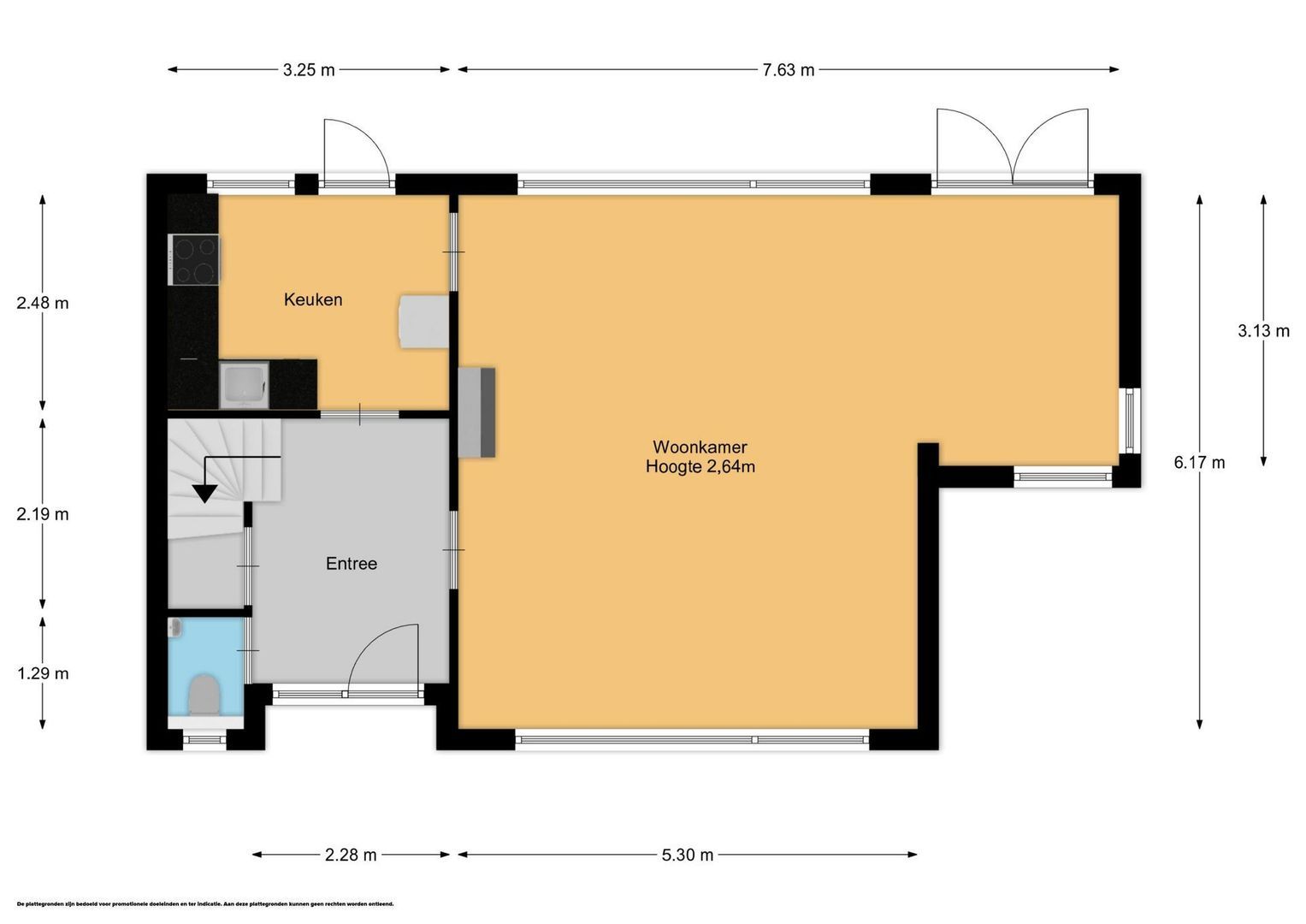 Stationsweg 55, Baarn plattegrond-0