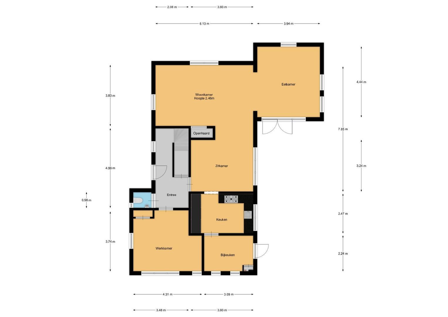 Ravensteinselaan 1, Baarn plattegrond-0