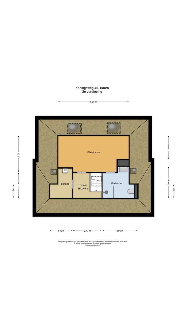 Koningsweg 45, Baarn plattegrond-2