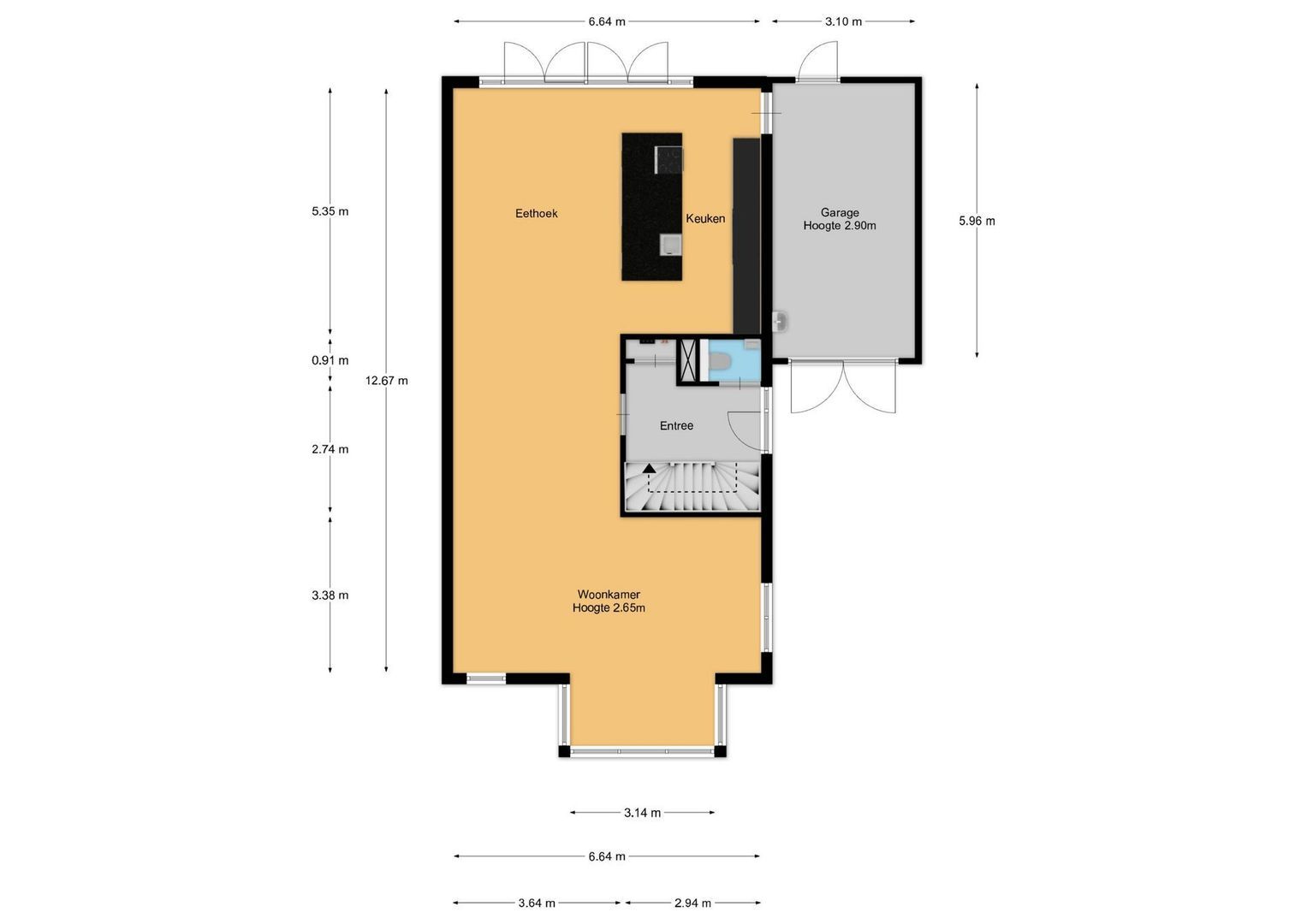 Hazelaarhof 7, Baarn plattegrond-0