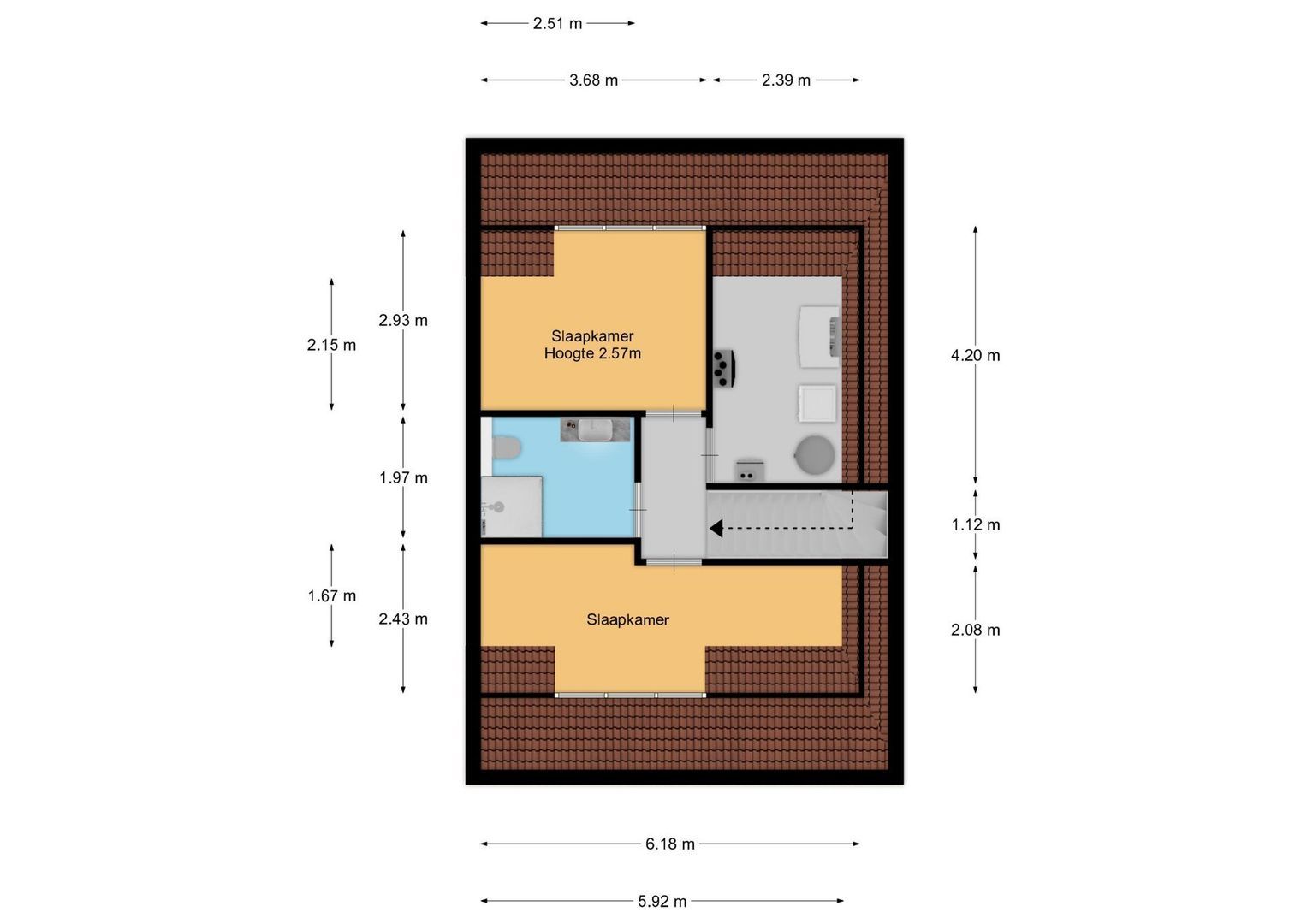 Hazelaarhof 7, Baarn plattegrond-2