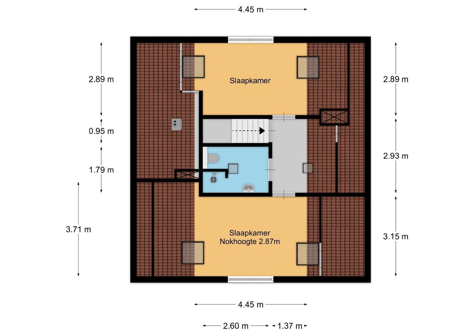 Kampstraat 12, Baarn plattegrond-2