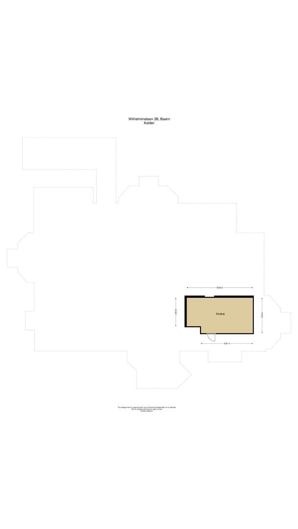 Wilhelminalaan 3 B, Baarn plattegrond-1